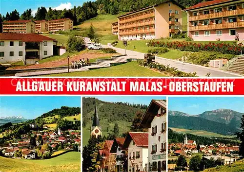 AK / Ansichtskarte Oberstaufen Allgaeuer Kuranstalt Malas Alpen Kat. Oberstaufen
