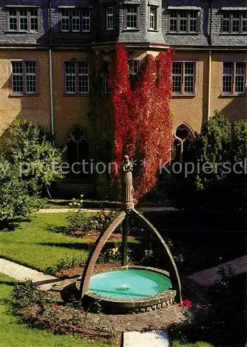 AK / Ansichtskarte Kloster Himmerod Abtei Innenhof des Klosters Brunnen Kat. Grosslittgen