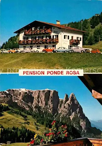 AK / Ansichtskarte Seiser Alm Pension Ponde Rosa Dolomiten Kat. Seis am Schlern Kastelruth Suedtirol