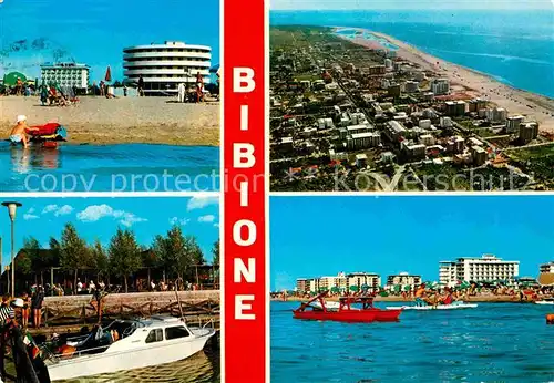 AK / Ansichtskarte Bibione Fliegeraufnahme Strand Teilansicht 