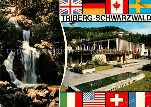 AK / Ansichtskarte Triberg Schwarzwald Wasserfaelle Stadthalle Kat. Triberg im Schwarzwald