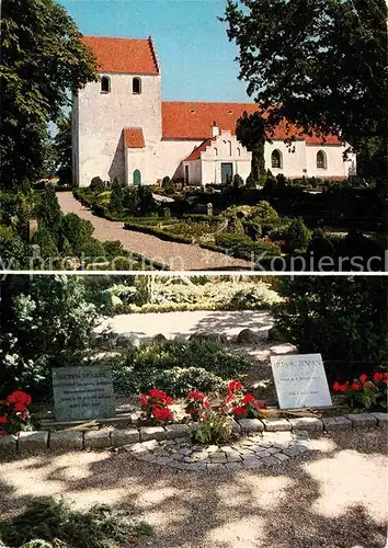 AK / Ansichtskarte Taasinge Landet Kirke Sixten Sparre og Elvira Madigans gravsted