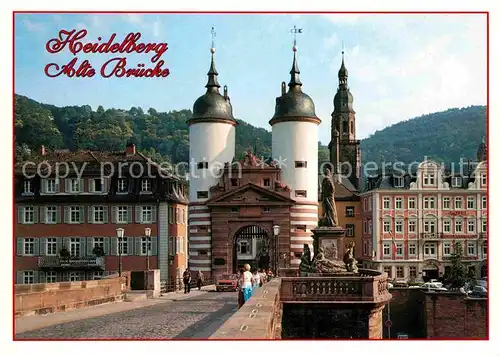 AK / Ansichtskarte Heidelberg Neckar Alte Bruecke Kat. Heidelberg