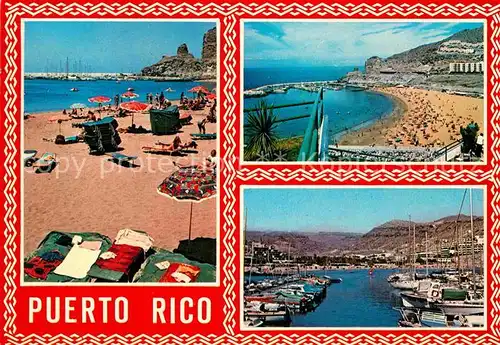 AK / Ansichtskarte Puerto Rico Gran Canaria Strandpartien Hafen Kat. Gran Canaria