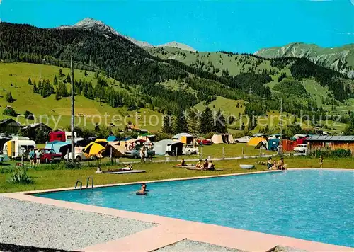 AK / Ansichtskarte Lermoos Tirol Campingplatz Hofherr Schwimmbad Kat. Lermoos