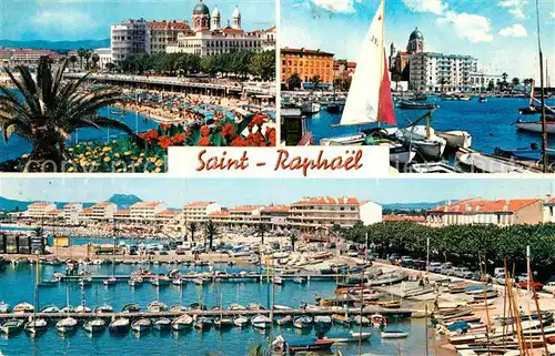 AK / Ansichtskarte Saint Raphael Var Plage Port Frejus Plage Cote d Azur Kat. Saint Raphael