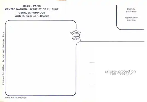 AK / Ansichtskarte Paris Centre National d Art et de Culture Georges Pompidou Kat. Paris