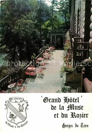 AK / Ansichtskarte Peyreleau Grand Hotel de la Muse et du Rozier Kat. Peyreleau