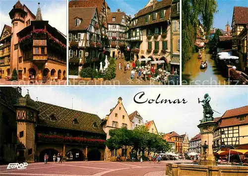 AK / Ansichtskarte Colmar Haut Rhin Elsass Brunnen Maison Pfister Rue des Marchands Petite Venise Kat. Colmar