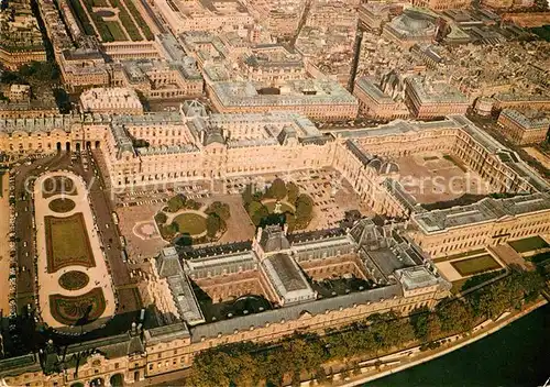AK / Ansichtskarte Paris Palais du Louvre vue aerienne Kat. Paris