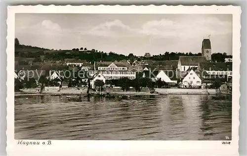 AK / Ansichtskarte Hagnau Bodensee Kirche Panorama Kat. Hagnau am Bodensee