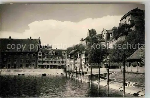 AK / Ansichtskarte Meersburg Bodensee Hafen Hotel Seehof  Kat. Meersburg