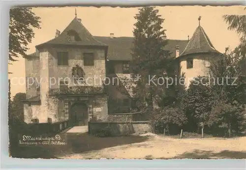 AK / Ansichtskarte Meersburg Bodensee Eingang Altes Schloss Kat. Meersburg