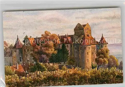 AK / Ansichtskarte Meersburg Bodensee Schloss Gemaelde Marschall  Kat. Meersburg