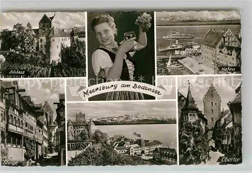 AK / Ansichtskarte Meersburg Bodensee Schloss Hafen Steige Obertor  Kat. Meersburg