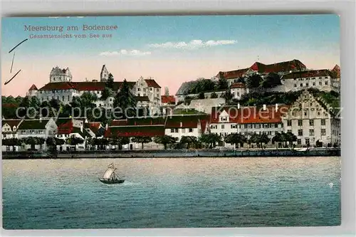 AK / Ansichtskarte Meersburg Bodensee Schloss Panorama Kat. Meersburg