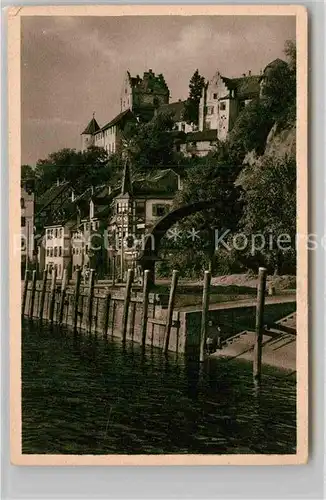 AK / Ansichtskarte Meersburg Bodensee Schloss Hafen Kat. Meersburg