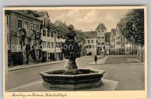 AK / Ansichtskarte Meersburg Bodensee Unterstadtstrasse Brunnen Kat. Meersburg