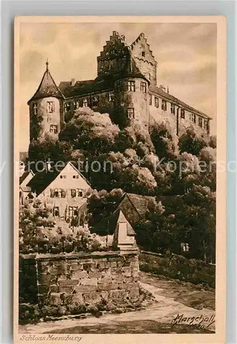 AK / Ansichtskarte Merseburg Saale Schloss Kuenstlerkarte Marschall Kat. Merseburg