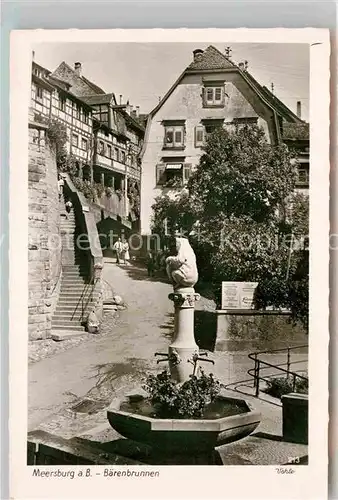 AK / Ansichtskarte Meersburg Bodensee Baerenbrunnen Kat. Meersburg