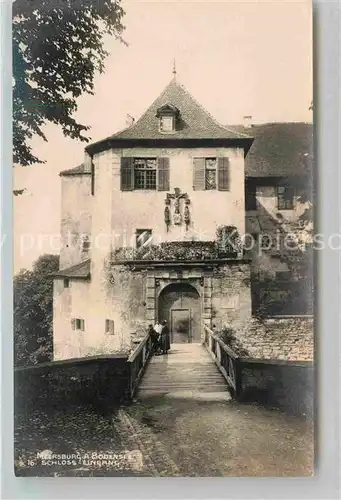 AK / Ansichtskarte Meersburg Bodensee Schloss Eingang Kat. Meersburg