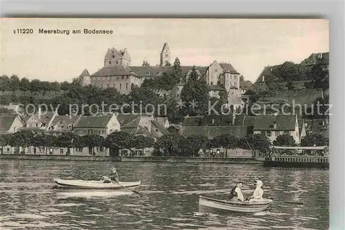 AK / Ansichtskarte Meersburg Bodensee Schloss Boote Kat. Meersburg