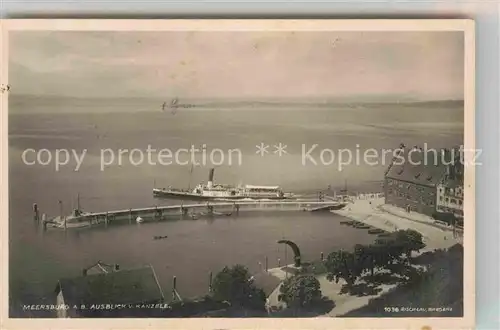 AK / Ansichtskarte Meersburg Bodensee Ausblick vom Kaenzele Kat. Meersburg