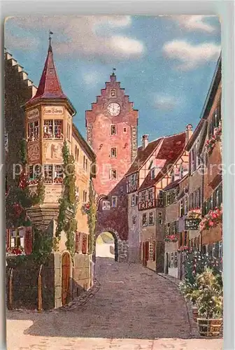 AK / Ansichtskarte Meersburg Bodensee Obertor Gasthof zum Baeren Kat. Meersburg