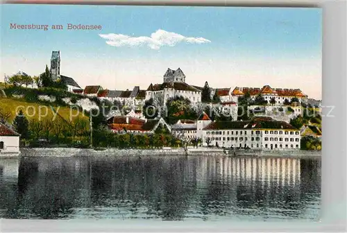 AK / Ansichtskarte Meersburg Bodensee Schloss Kirche Kat. Meersburg