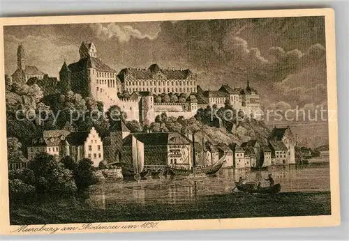 AK / Ansichtskarte Meersburg Bodensee Schloss um 1830 Kat. Meersburg