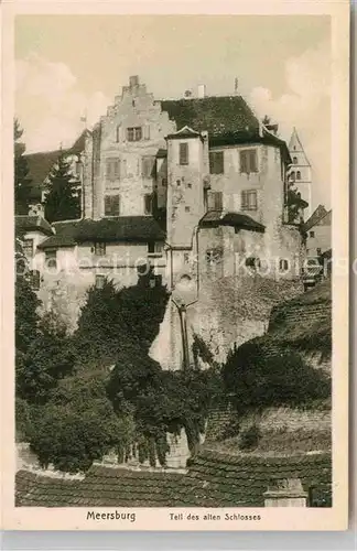 AK / Ansichtskarte Meersburg Bodensee Teilansicht altes Schloss Kat. Meersburg