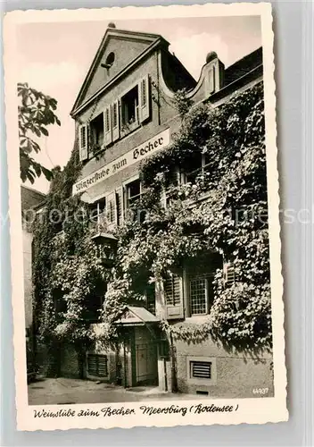 AK / Ansichtskarte Meersburg Bodensee Weinstube zum Becher Kat. Meersburg