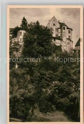 AK / Ansichtskarte Meersburg Bodensee Schloss vom Burgweg gesehen Kat. Meersburg