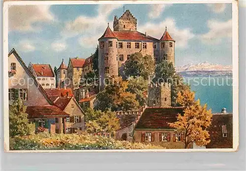 AK / Ansichtskarte Meersburg Bodensee Schloss Saentismassiv Kat. Meersburg