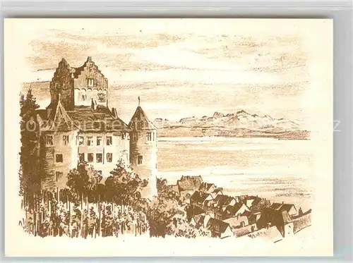 AK / Ansichtskarte Meersburg Bodensee Altes Schloss Kat. Meersburg