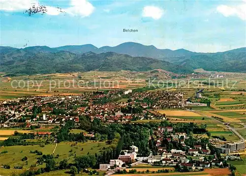 AK / Ansichtskarte Bad Krozingen Fliegeraufnahme mit Belchen Kat. Bad Krozingen