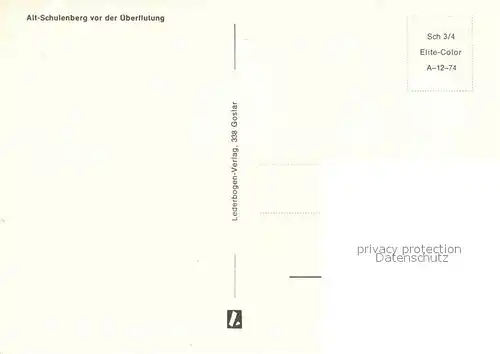 AK / Ansichtskarte Alt Schulenberg Fliegeraufnahme Brueckenpartie vor der ueberflutung