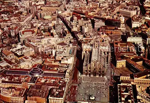 AK / Ansichtskarte Milano Piazza del Duomo e Palazzo Reale veduta aerea Domplatz Koenigspalast Kat. Italien