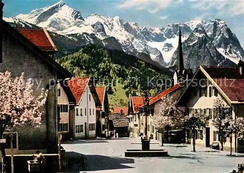 AK / Ansichtskarte Partenkirchen Floriansplatz Kat. Garmisch Partenkirchen