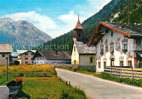 AK / Ansichtskarte Leutasch Ortsmotiv an der Kirche Alpen Kat. Leutasch Tirol