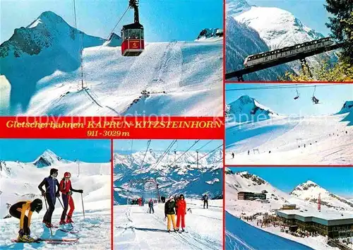 AK / Ansichtskarte Seilbahn Gletscherbahnen Kaprun Kitzsteinhorn Alpincenter Standseilbahn  Kat. Bahnen