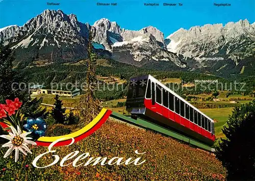 AK / Ansichtskarte Zahnradbahn Hartkaiser Standseilbahn Ellmau Wilder Kaiser  Kat. Bergbahn