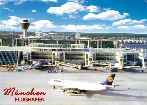 AK / Ansichtskarte Flughafen Airport Aeroporto Muenchen Lufthansa  Kat. Flug