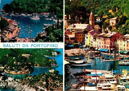 AK / Ansichtskarte Portofino Liguria Panorama Hafen Kat. Portofino