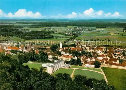 AK / Ansichtskarte Aulendorf Fliegeraufnahme mit Parksanatorium Kat. Aulendorf