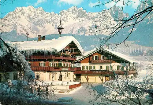 AK / Ansichtskarte Going Wilden Kaiser Tirol Gasthaus Stanglwirt tief verschneit Kat. Going am Wilden Kaiser