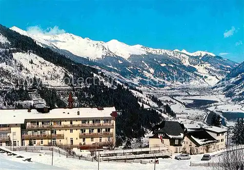 AK / Ansichtskarte Badgastein Evangelisches Hospiz Helenenburg Winterpanorama Alpen Kat. Bad Gastein