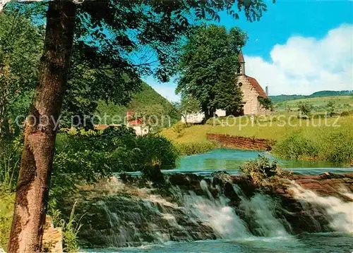 AK / Ansichtskarte Unterharmersbach Michaelskapelle Wasserfall Kat. Zell am Harmersbach