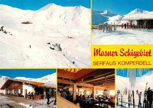 AK / Ansichtskarte Serfaus Tirol Skizentrum Serfaus Komperdell mit Masnerhuette Kat. Serfaus