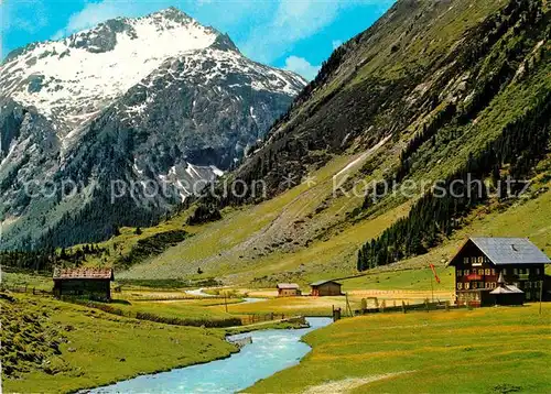 AK / Ansichtskarte Krimml Krimmler Tauernhaus gegen die Schlachtertauern Bergbach Kat. Krimml